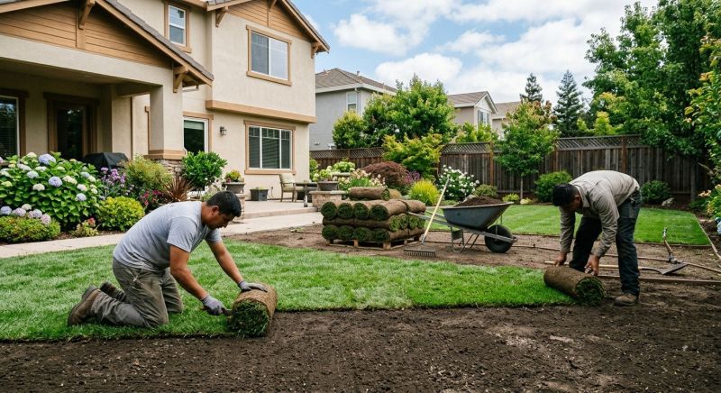 Ryegrass Sod Installation in Ventura County, CA